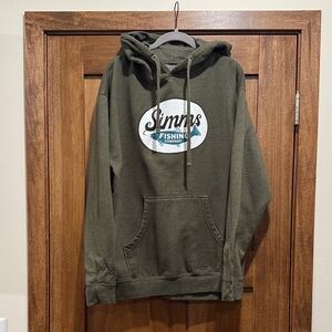 Simms Olive Green Fishing Hoodie